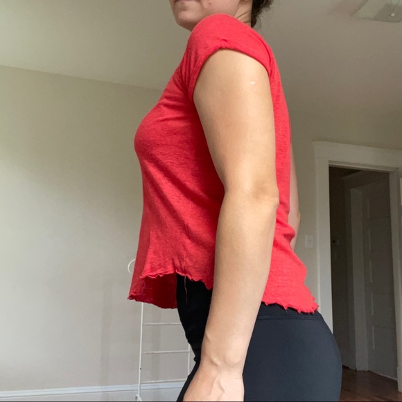 Zara Red Linen Top - Picture 2 of 8